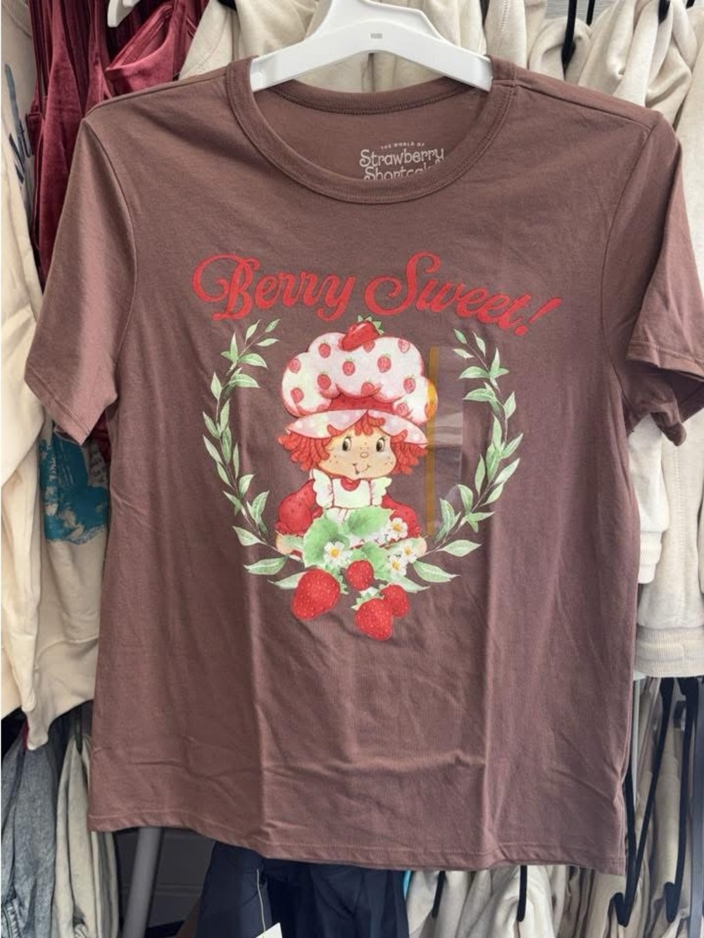 5/$10 'Berry Sweet' Brown T‑Shirt